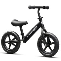 Беговел 12" Rocket R0044NEW-BK, колеса EVA, цвет черный