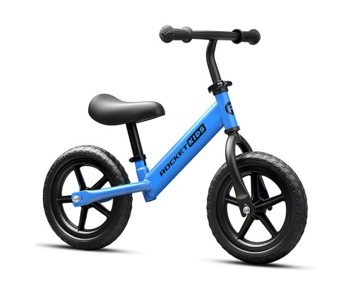 Беговел 12" Rocket R0044NEW-BL, колеса EVA, цвет синий