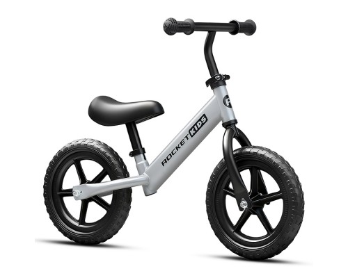 Беговел 12" Rocket R0044NEW-GR, колеса EVA, цвет серый