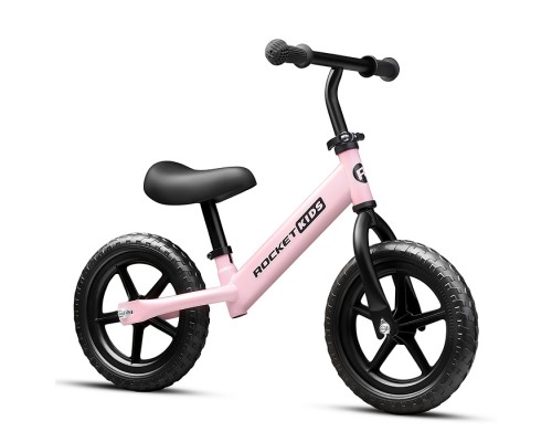 Беговел 12" Rocket R0044NEW-PK, колеса EVA, цвет розовый