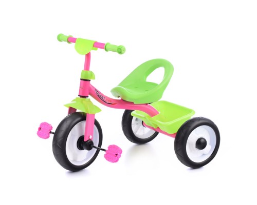 Велосипед  3-х колесный, салатово/розовый