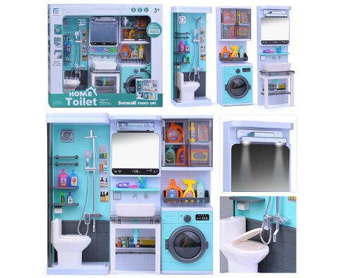 Набор мебели для кукол "Ванная комната-1" на батарейках, в коробке