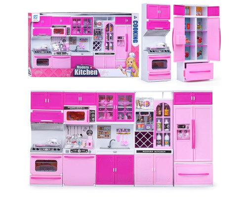 Набор мебели для кукол "Кухня" розовая, в коробке