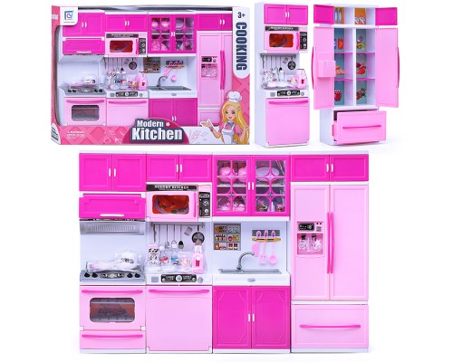 Набор мебели для кукол "Обеденная зона" розовая, в коробке