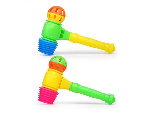 Молоток - стучалка "Туки" с погремушкой 35 см., в сетке