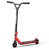 Самокат трюковый ROCKET колеса PU/пластик 100 мм,ABEC 7, красный (в пакете)