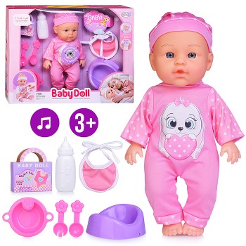 Пупс "Хорошенькая Мила" (пьёт, писает) с аксессуарами, в коробке