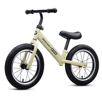 Беговел 14" Rocket, колеса надувные, цвет песочный