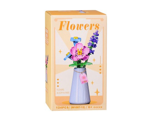 Конструктор "Цветок" (124 дет.) в коробке