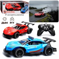 Машина "Турбо мощь" р/у, 27 MHz, со спреем, с аккум., в коробке