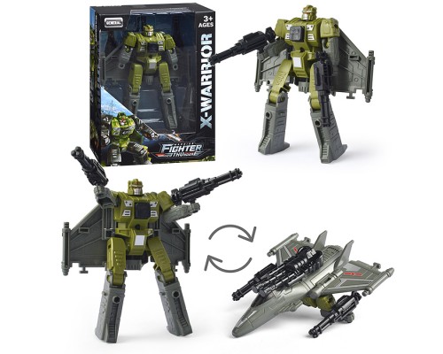 Робот "Истребитель" с пушкой, трансформирующийся, в коробке