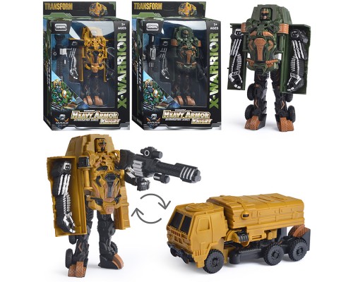 Робот трансформирующийся в военную машину, в коробке