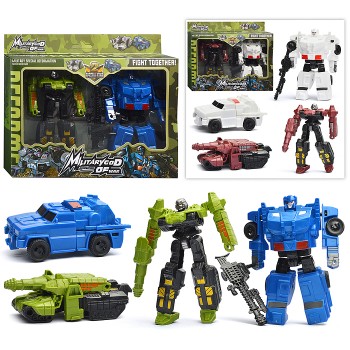 Робот с пушкой, трансформирующийся, в коробке