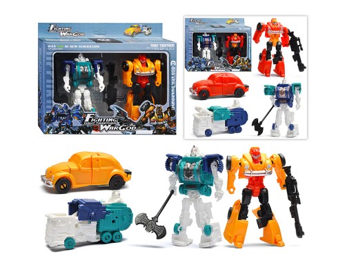 Набор роботов "Война героев" трансформирущихся, в коробке