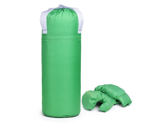 Набор детский игровой (перчатки, груша 50 см.) Оксфорд (салатовый)