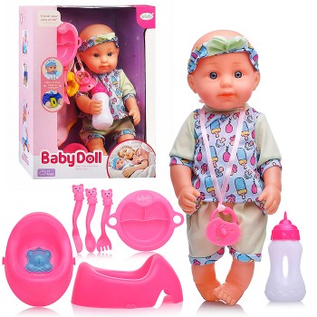 Пупс "Полина" (пьет, слезы) с аксессуарами, в коробке