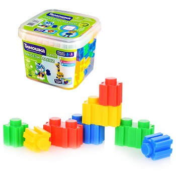 Конструктор "Пиксели" maxi 60 деталей (контейнер)