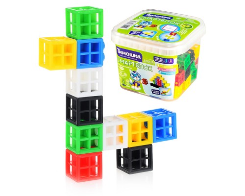 Конструктор "Смарт-блок" 50 деталей (контейнер)