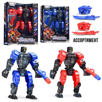 Робот трансформирующийся в леопарда и волка, в коробке