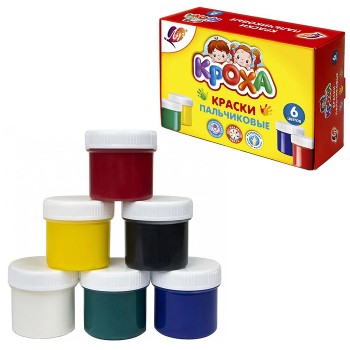 Краски пальчиковые 6 цв. по 40 мл.