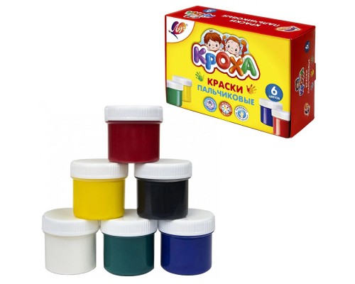 Краски пальчиковые 6 цв. по 40 мл.