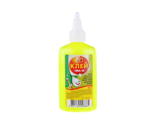 Клей ПВА-М 85 мл. в цветном флаконе