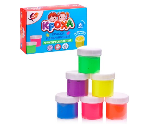 Краски пальчиковые 10 цветов, штампики