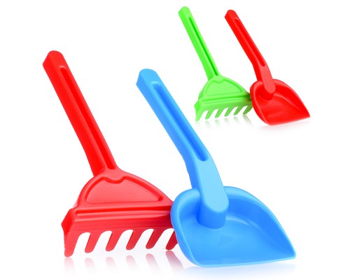 Песочный набор 2пр.(совок, грабли)