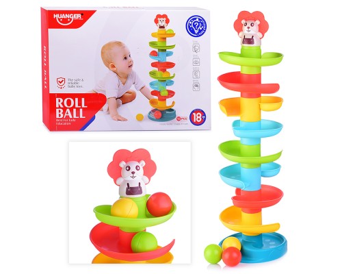 Развивающая игрушка горки "Львенок" в коробке