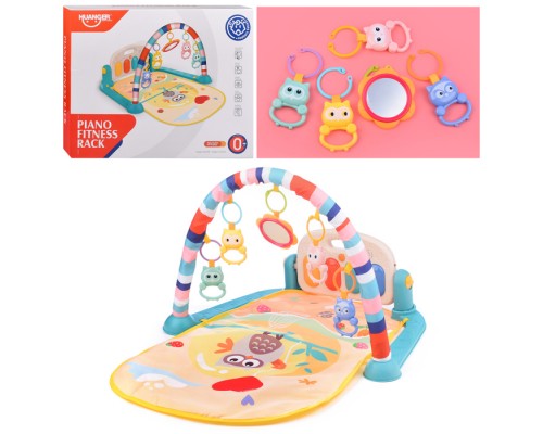 Коврик развивающий "Совушки" в коробке (синий)