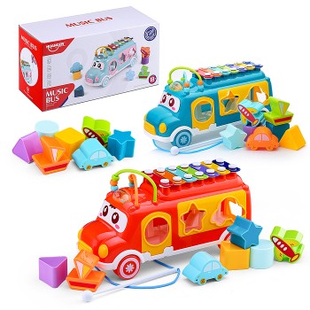 Сортер-металлофон "Музыкальный автобус" в коробке