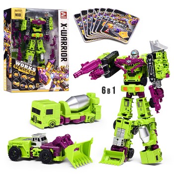 Робот "Works vehicles" 6в1 в коробке
