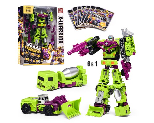 Робот "Works vehicles" 6в1 в коробке