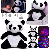 Медведь "Плюшевая панда" свет, звук, в коробке