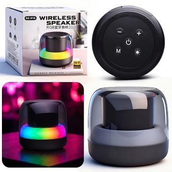 Светильник-колонка "Световая симфония" в коробке (цвет черный)