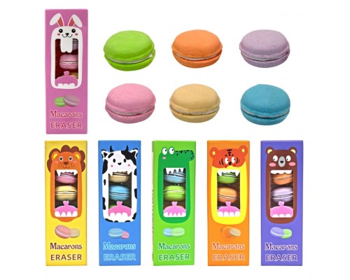Набор ластиков "Макароне" 6 шт. микс