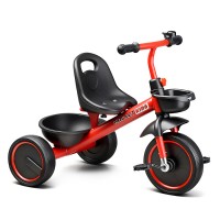 Велосипед трехколесный Rocket 2026, колеса EVA 10"/8", цвет красный