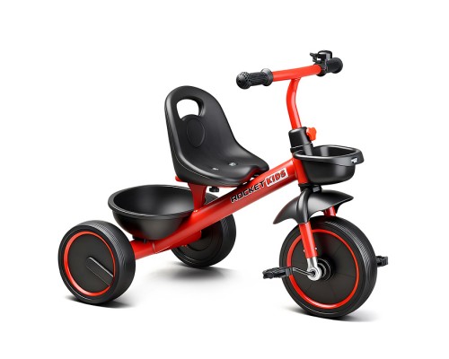 Велосипед трехколесный Rocket 2026, колеса EVA 10"/8", цвет красный