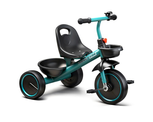 Велосипед трехколесный Rocket 2026, колеса EVA 10"/8", цвет зеленый