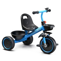 Велосипед трехколесный Rocket 2026, колеса EVA 10"/8", цвет синий