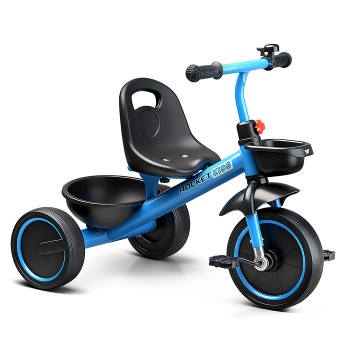Велосипед трехколесный Rocket 2026, колеса EVA 10"/8", цвет синий