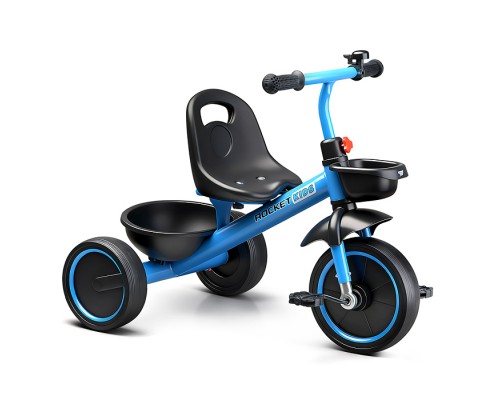 Велосипед трехколесный Rocket 2026, колеса EVA 10"/8", цвет синий