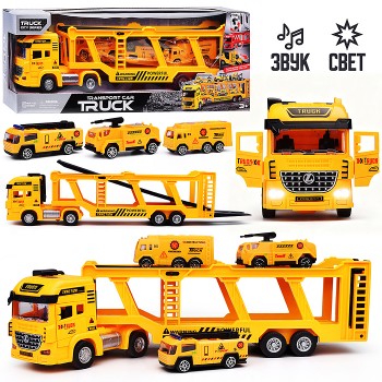 Машина "Автовоз-спецтехника" (свет, звук) вкоробке