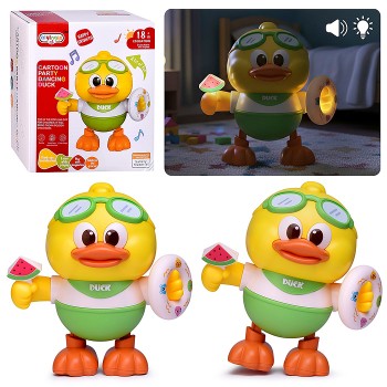 Утенок "Милый друг" свет, звук, в коробке