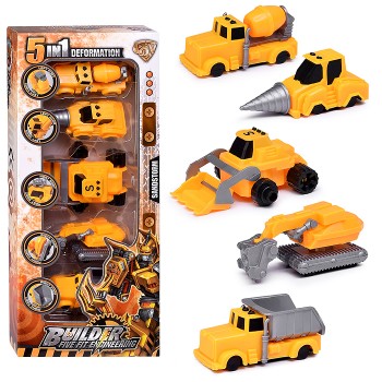 Робот трансформирующийся в спец технику, в коробке