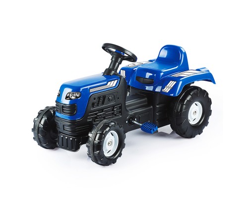Трактор педальный Ranchero, клаксон, синий