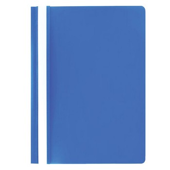 Скоросшиватель пластиковый, А4, 100/120 мкм, синий