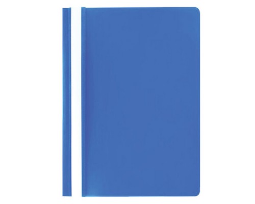 Скоросшиватель пластиковый, А4, 100/120 мкм, синий
