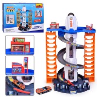 Парковка "Сити-паркинг" 1 металлическая машина в наборе, (свет, звук) в коробке