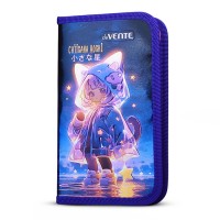 Пенал "Chiisana Hoshi"  205x120 мм, одностворчатый прямоугольный, на молнии, картон с покрытием из фольги с конгревным тиснением